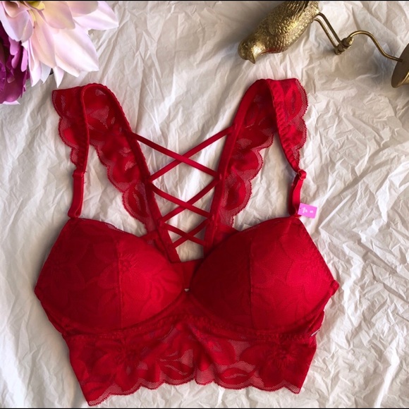 PINK Victoria's Secret Other - NWT Victoria’s Secret Pink Push-up red bra 💄